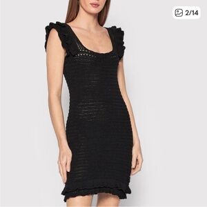 ONLY Crotchet Ruffle Knit Mini Dress NWT Size Medium